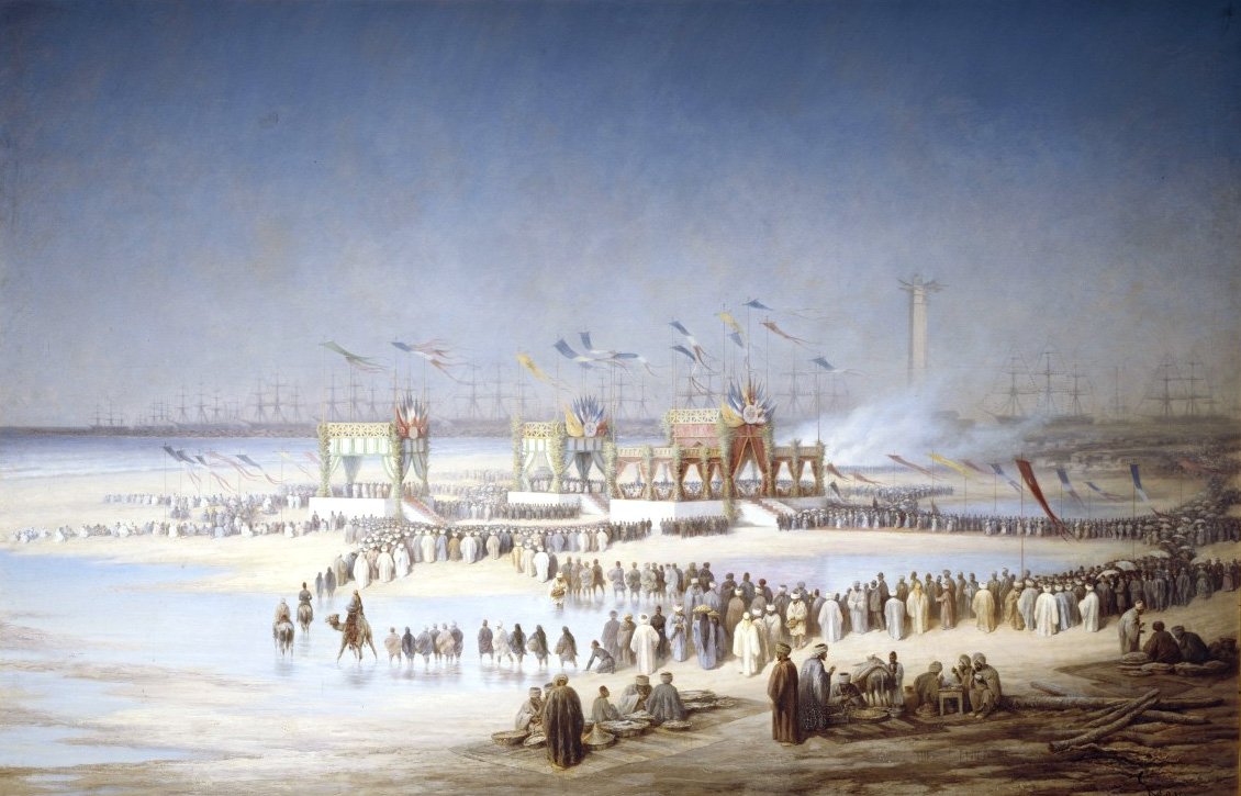 Edouard-Riou-Cerimonia-inaugurazione-Canale-di-Suez-1869