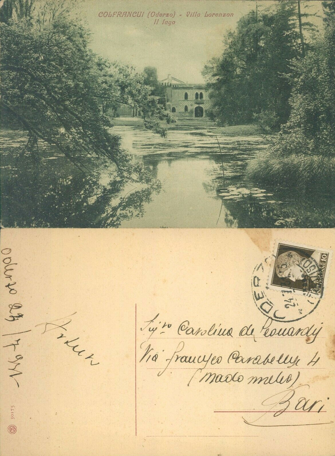 1935-Oderzo-Colfrancui-Villa-Lorenzon-Lago