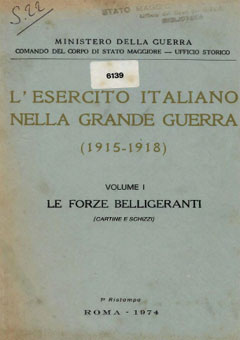 esercito italiano nella grande guerra vol1 cartine cover