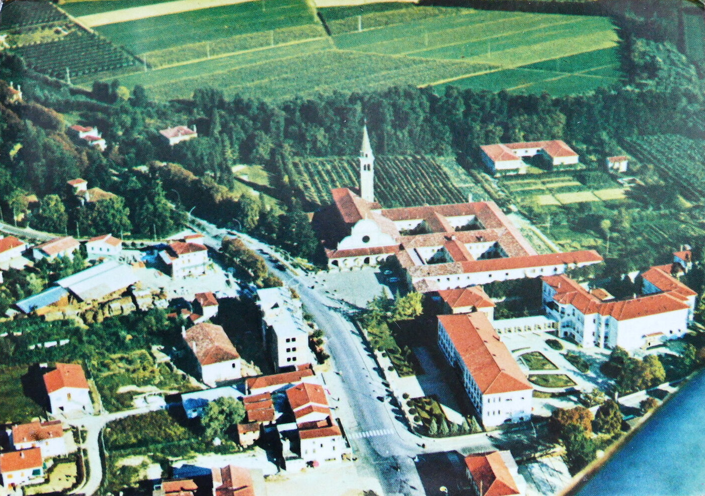 1960-Motta-di-Livenza-Panorama-aereo