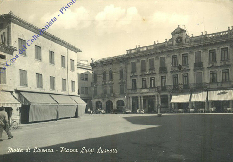 1964-viaggiata-Motta-di-Livenza-Piazza-Luigi-Luzzatti