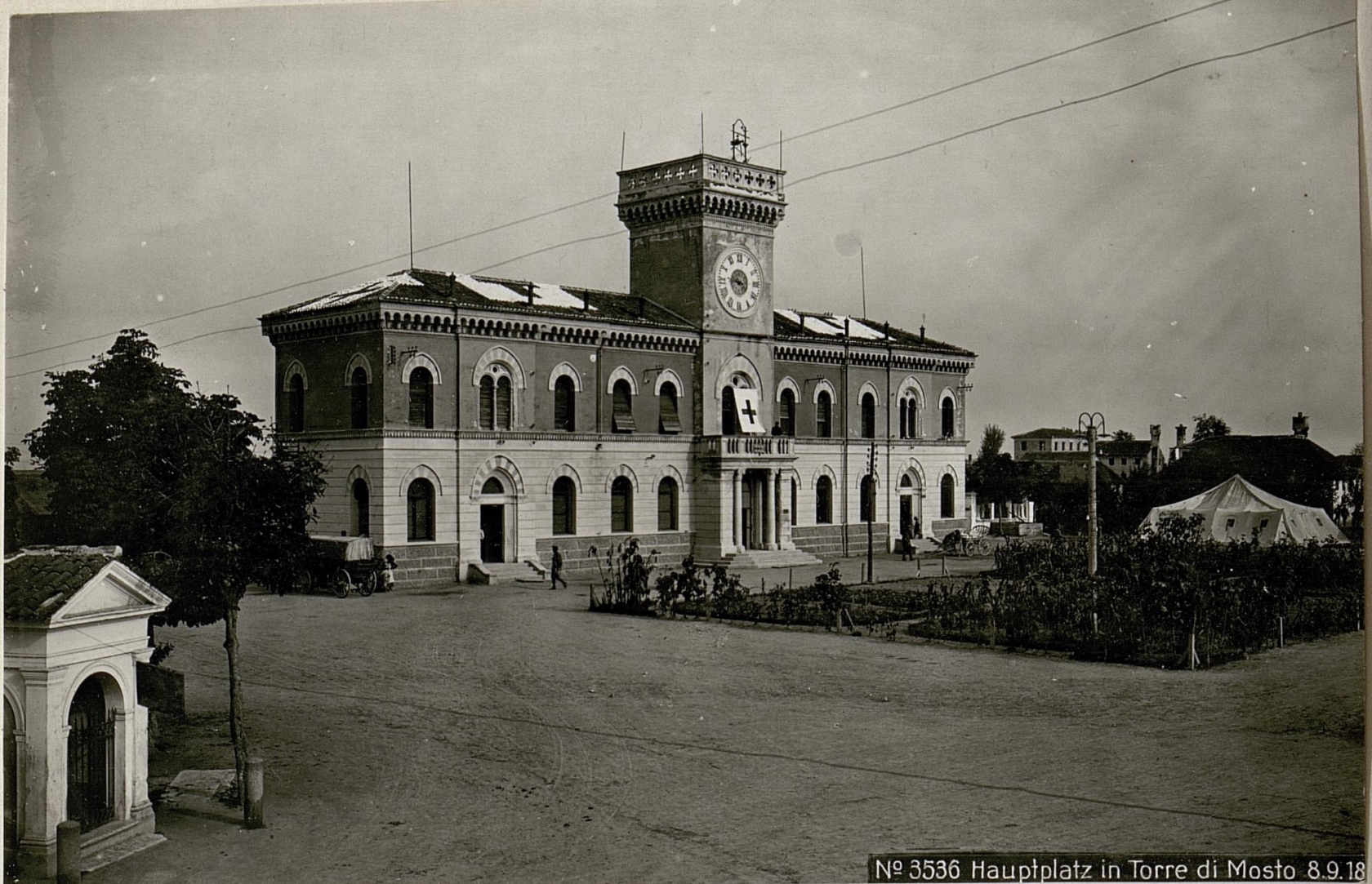 Hauptplatz in Torre di Mosto 8.9.1918