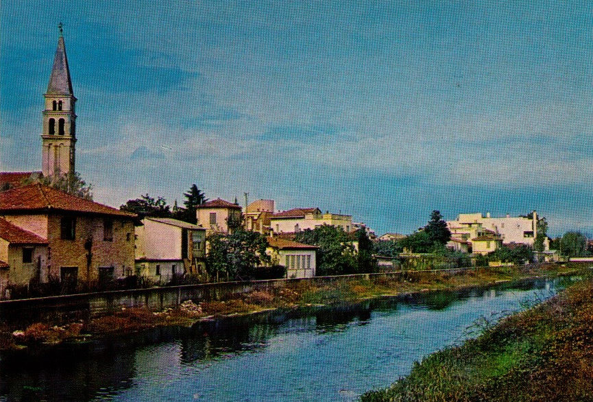 Cartolina-Ceggia-Canale-Piavon-colori-anni-70