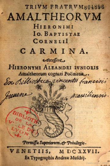 trium fratrum amalteorum carmina